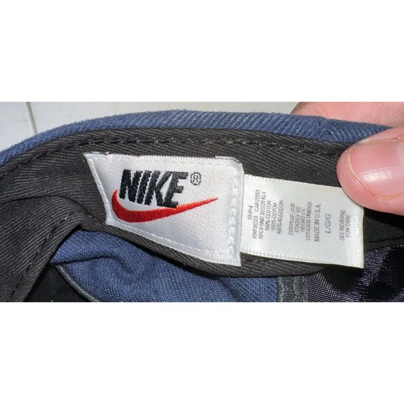 Vintage 90's Nike Blue Flat Cap Men's Size L - Picture 5 of 6